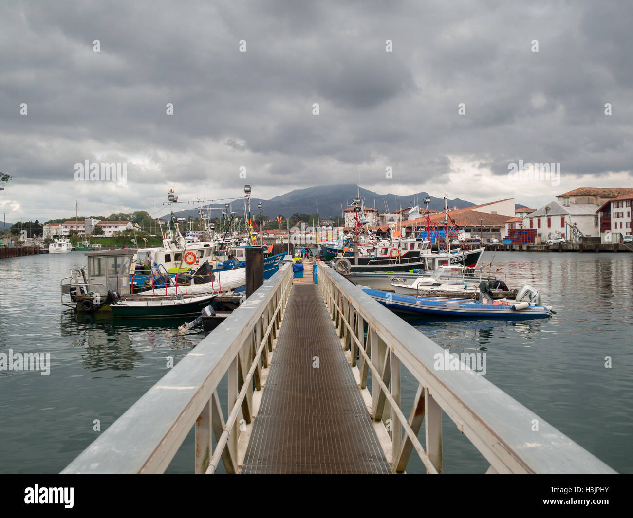 Saint Jean de Luz port Stock Photo