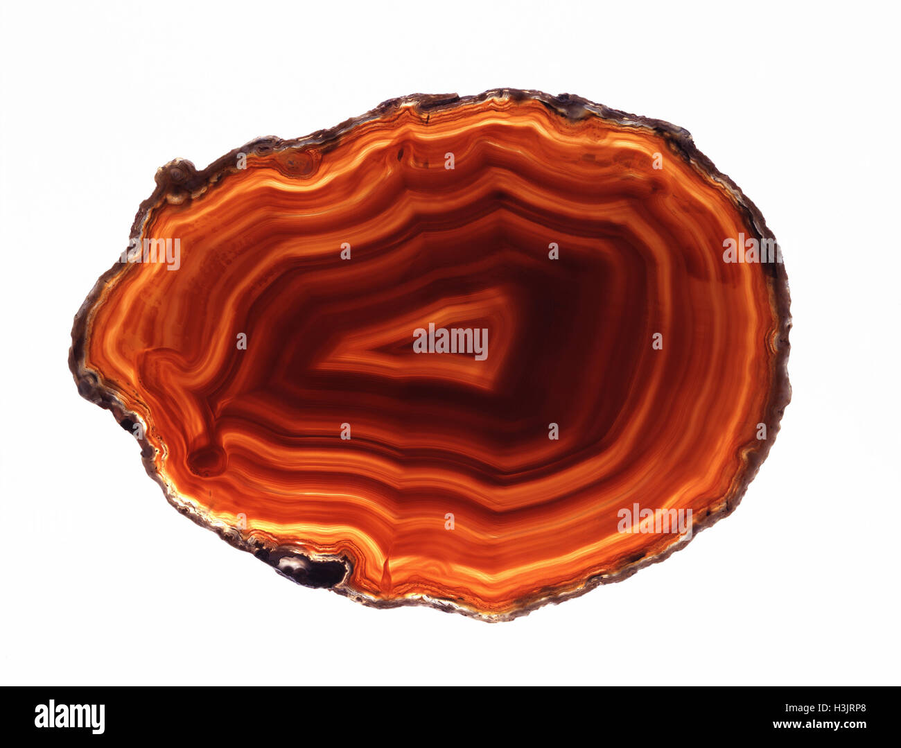 Agate polished section, Stock Photo