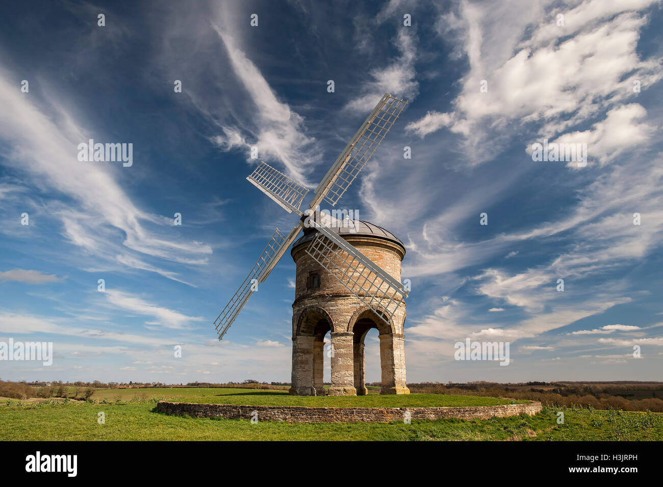 Chesterton Windmill, Chesterton, Warwickshire, England, UK Stock Photo