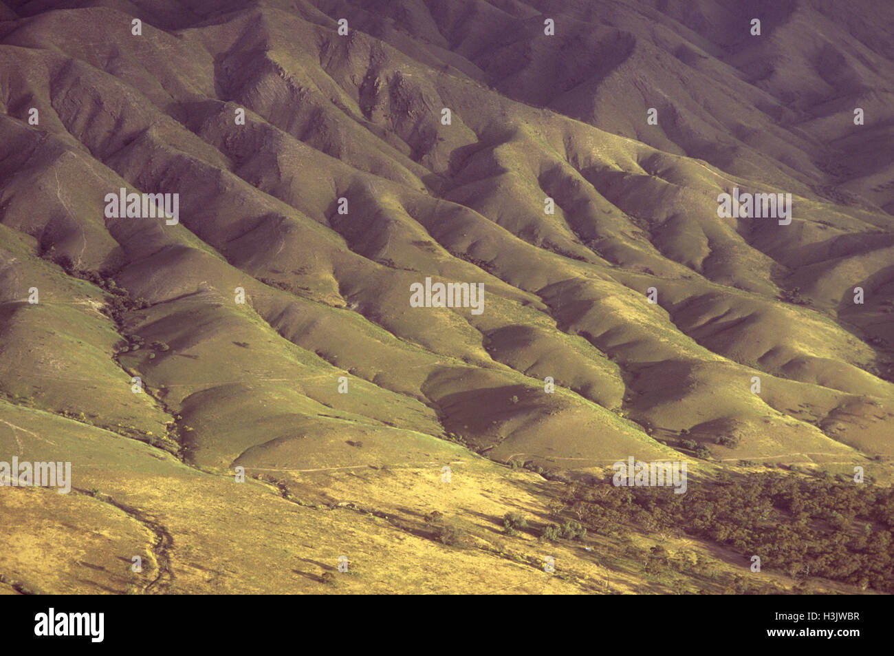 Aerial photograph of South Flinders Ranges, Stock Photo