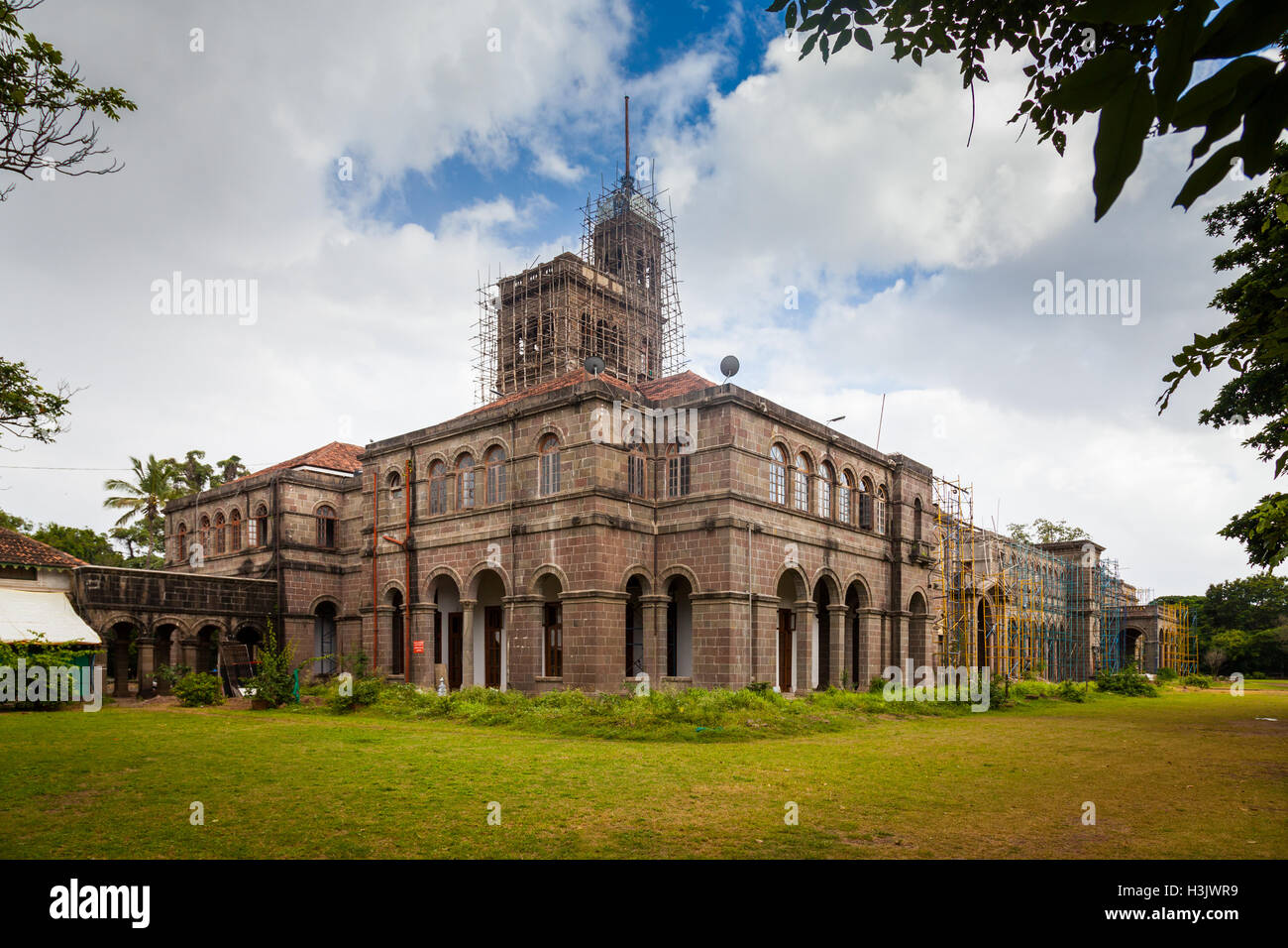 Main Building of the University of Pune Stock Photo