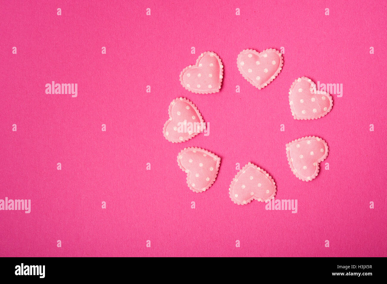 hearts confetti, love concept Stock Photo