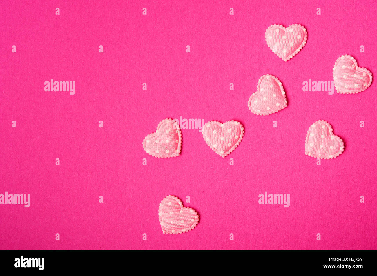 hearts confetti, love concept Stock Photo