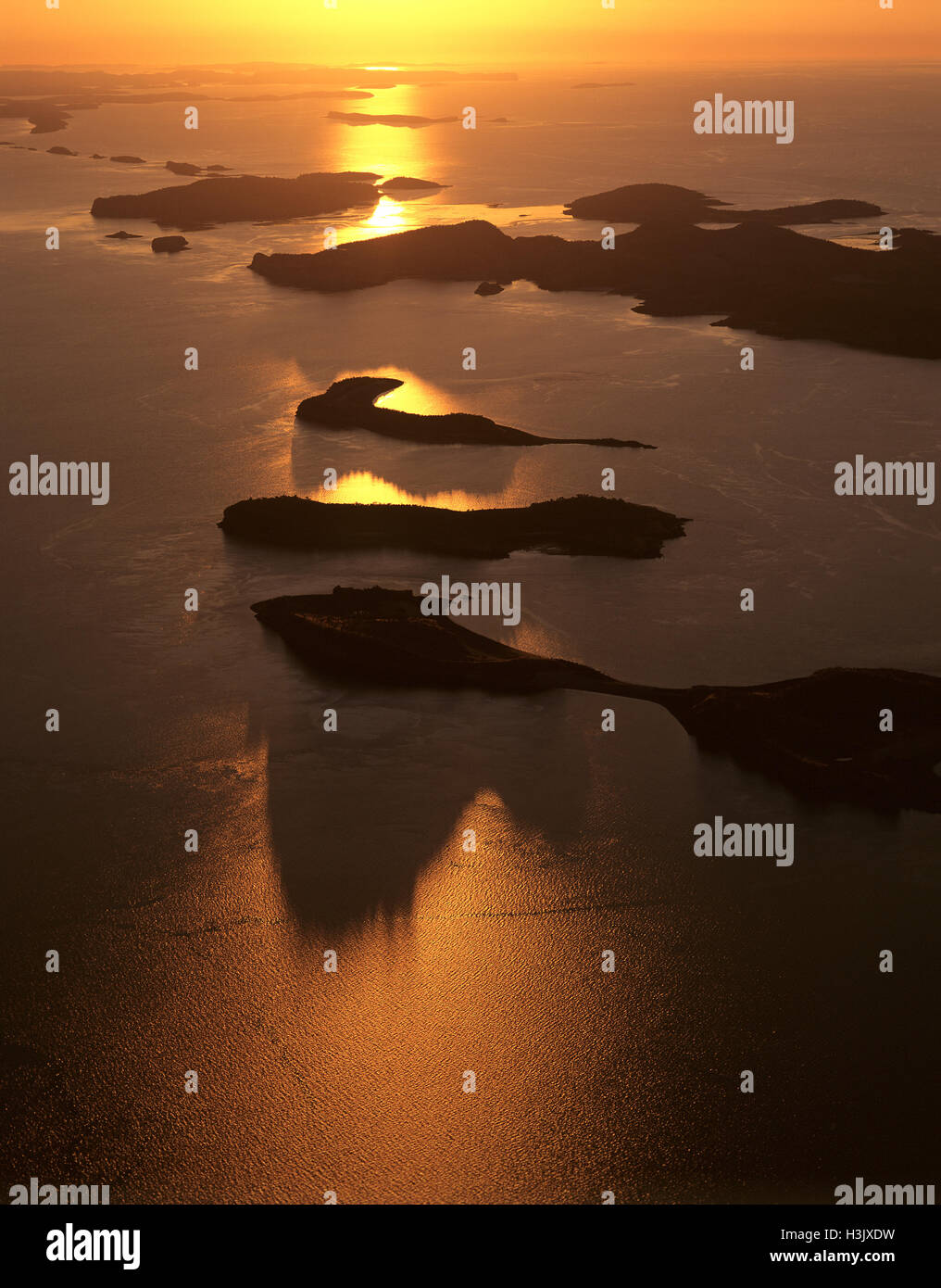 Talbot Bay islands Stock Photo