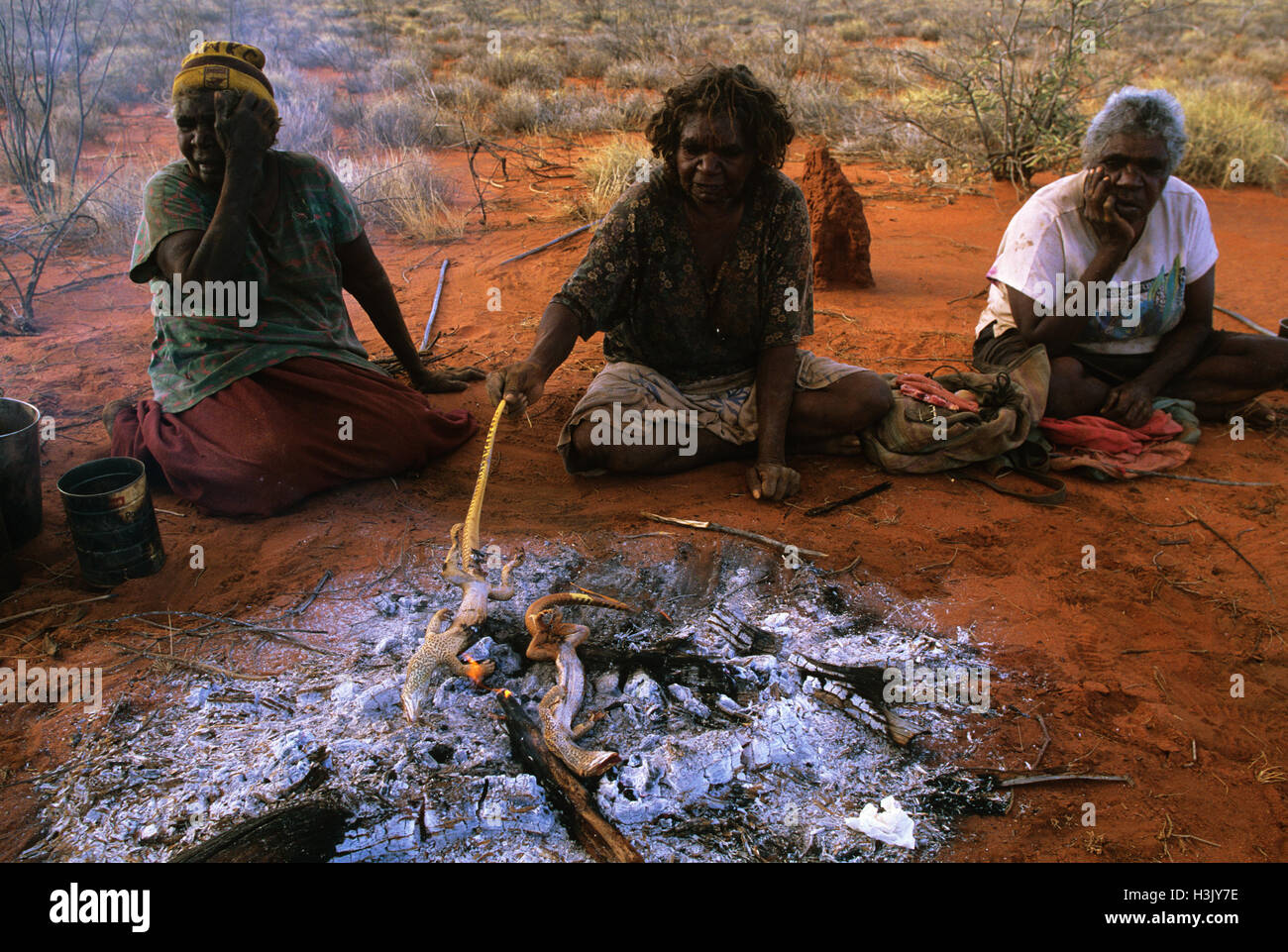 Aboriginal women from Mount Liebig, Stock Photo
