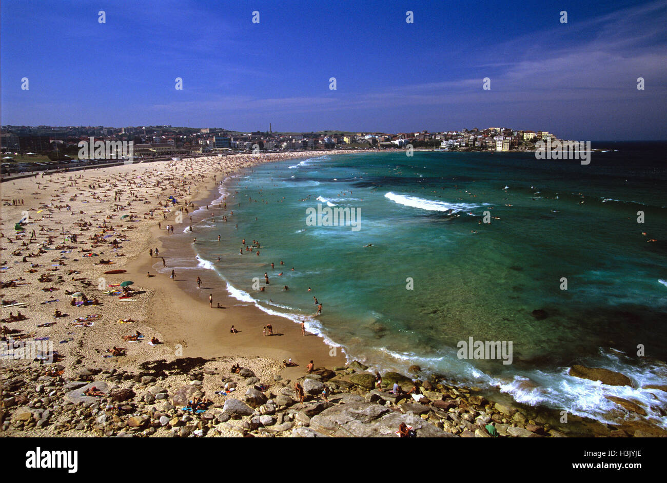 Bondi Beach on a fine day. Stock Photo