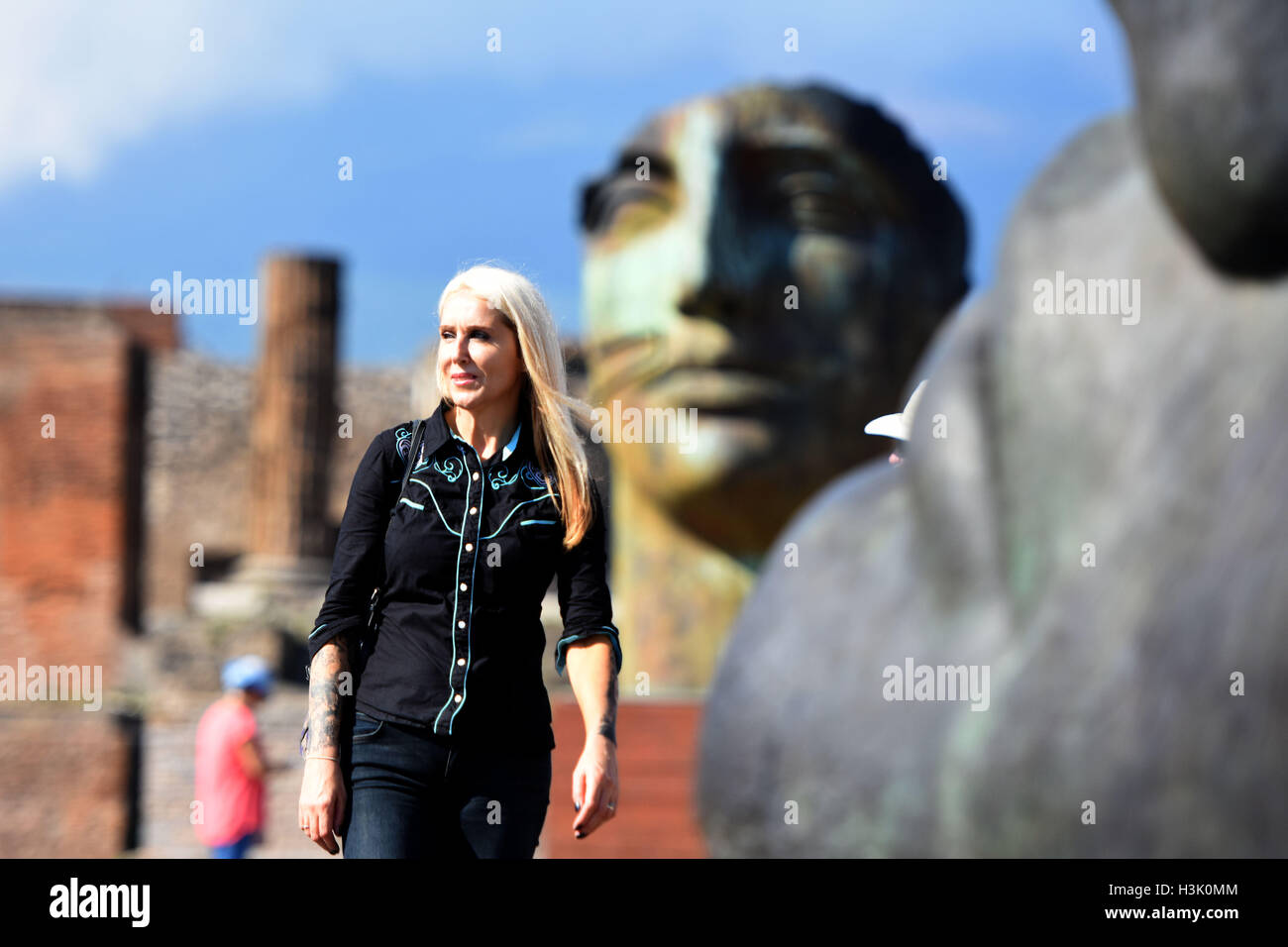 The Frescoes and Roman ruins of Pompeii. Italy Stock Photo Alamy