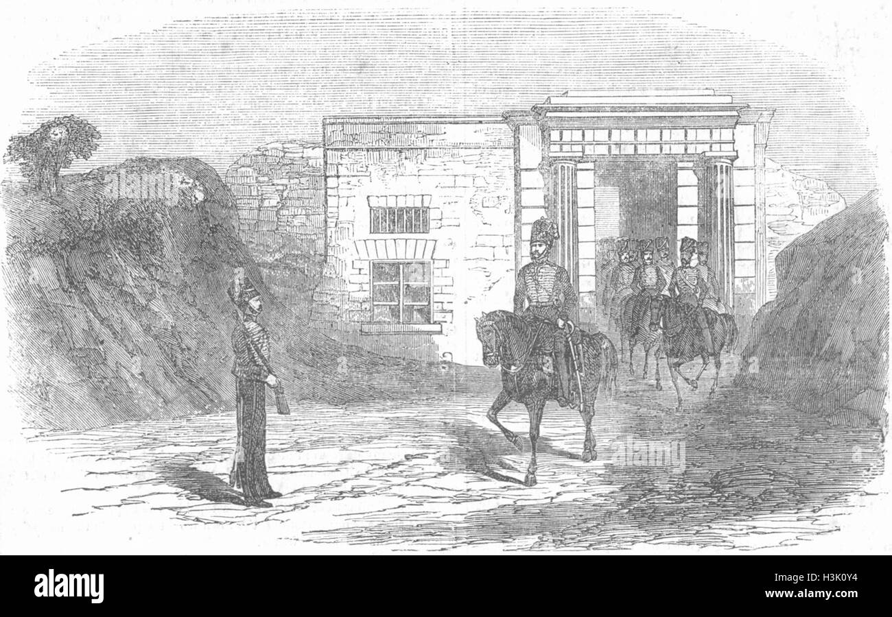 UKRAINE Phoros gate, before Sevastopol 1856. Illustrated London News ...