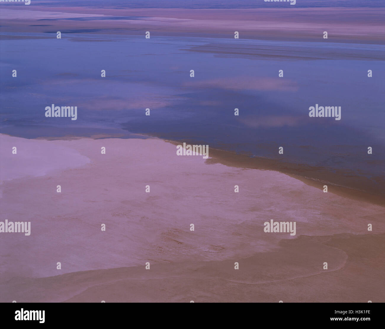 Lake Eyre North filling up, Stock Photo