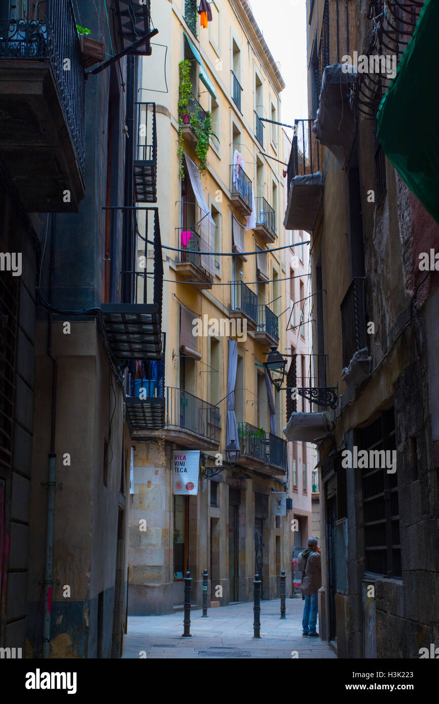 Gothic Quarter, Barcelona, Spain Stock Photo Alamy