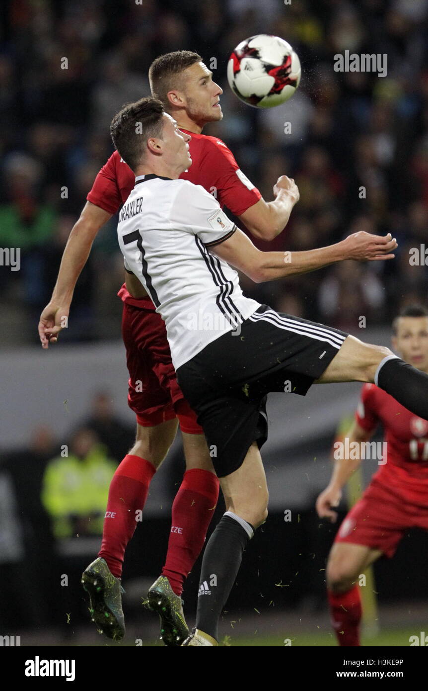 Volksparkstadion, Hamburg, Germany. 08th Oct, 2016. World Cup Qualifying. Germany versus Czech Republic. Julian Draxler in action © Action Plus Sports/Alamy Live News Stock Photo