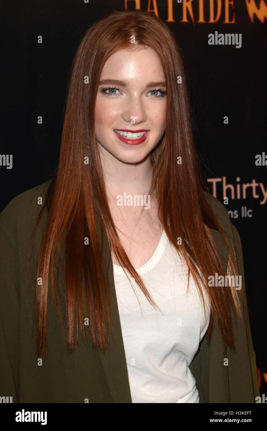 Los Angeles, CA, USA. 9th Oct, 2016. Annalise Basso in attendance for LA Haunted Hayride's 8th Annual VIP Black Carpet Event, Griffith Park, Los Angeles, CA October 9, 2016. © Priscilla Grant/Everett Collection/Alamy Live News Stock Photo