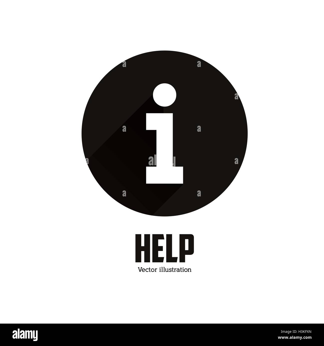 Help design. Question mark icon. Flat illustration Stock Vector Image ...