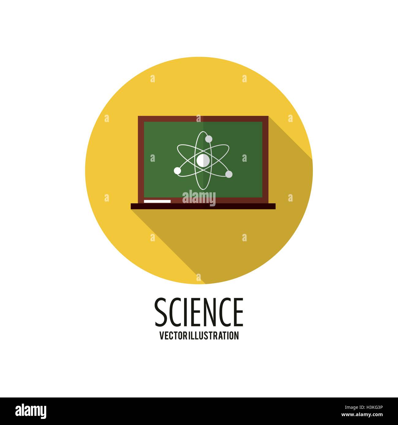 Biology design. Science icon. Flat illustration, editable vector Stock
