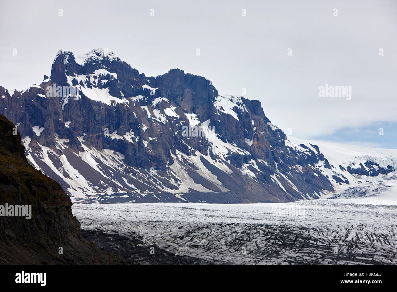 skaftafellsjokull Skaftafell glacier Vatnajokull national park in Iceland Stock Photo