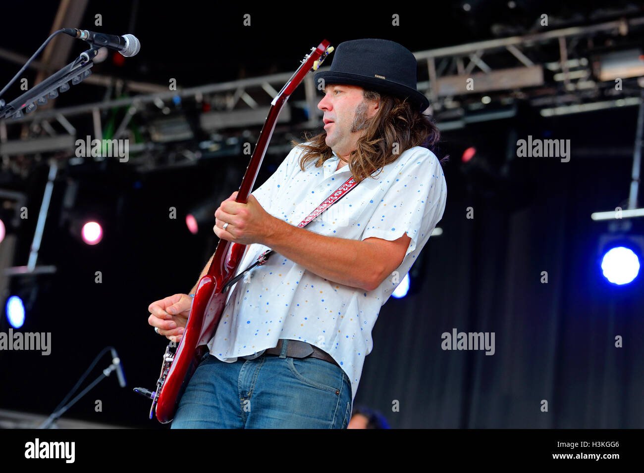 BENICASSIM, SPAIN - JULY 20: The Academic performs at FIB Festival on July 20, 2014 in Benicassim, Spain. Stock Photo