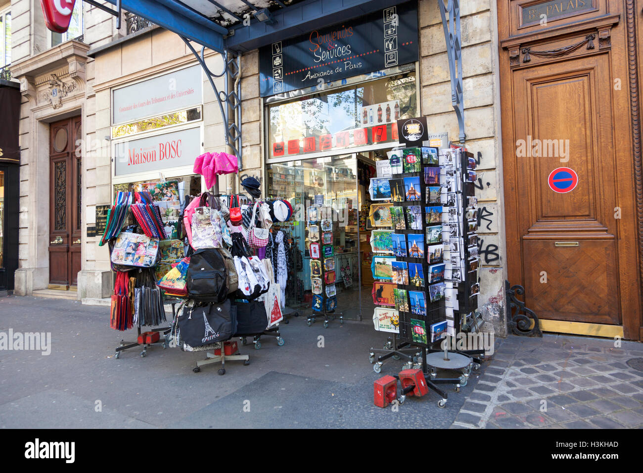 A souvenir shop in Paris, France Stock Photo