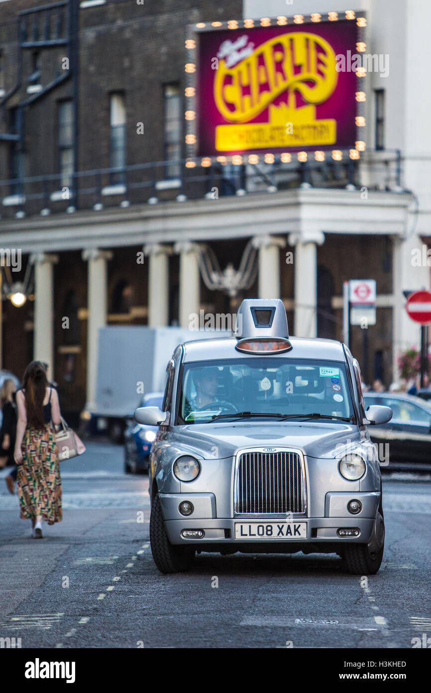 London Taxi Cab Covent Garden Charlie and the Chocolate Factory Theatre