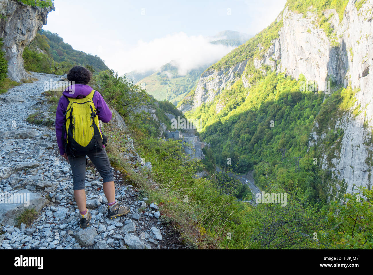 Mature woman hiker hi-res stock photography and images - Alamy