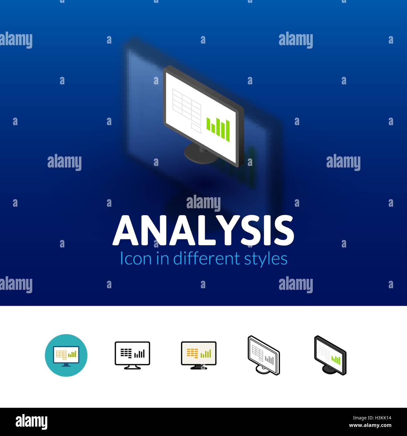 Data analysis concept flat Stock Vector Images - Alamy