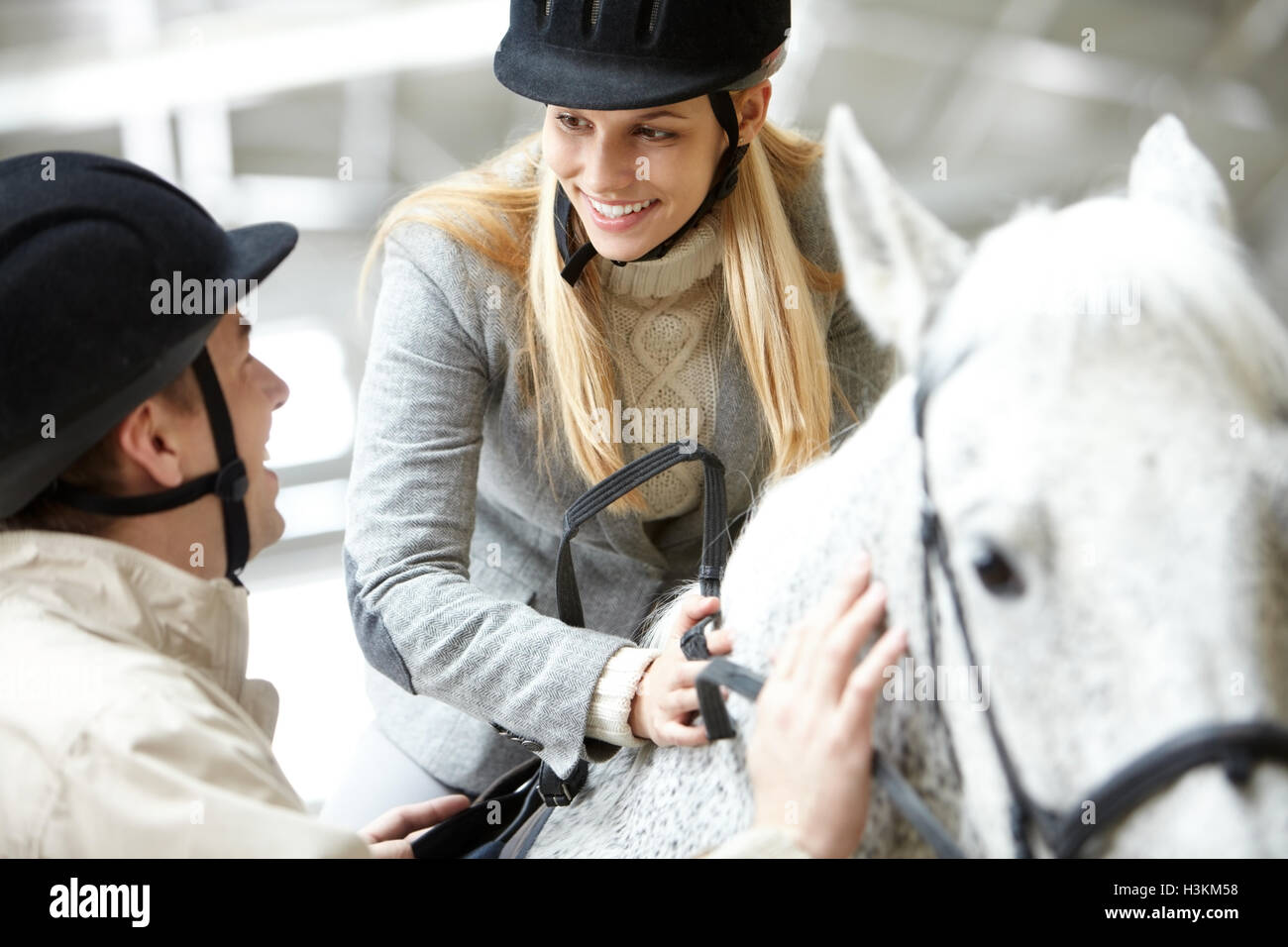 Hobby of horseback riding Stock Photo Alamy
