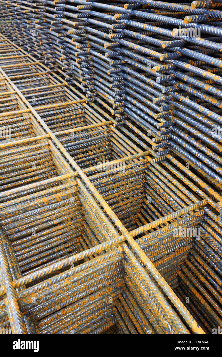 rusty construction material Stock Photo