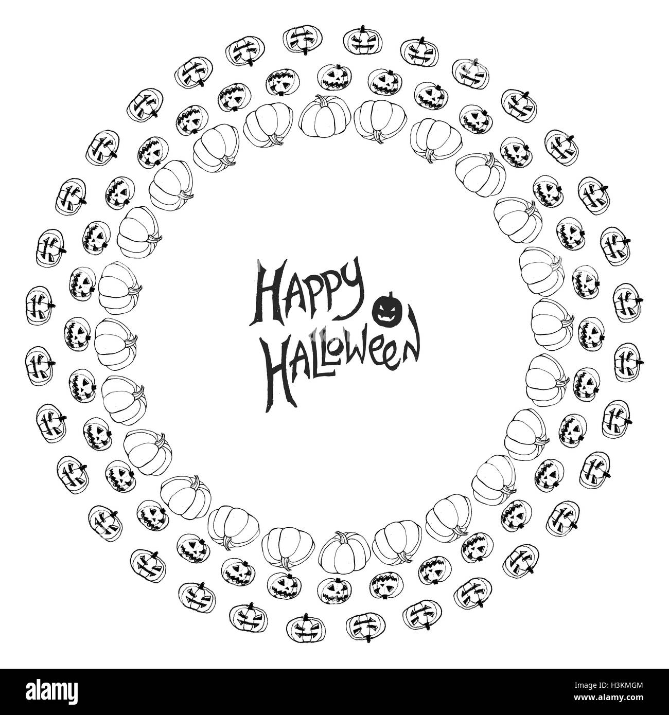 Halloween vector frame Stock Vector Image & Art - Alamy