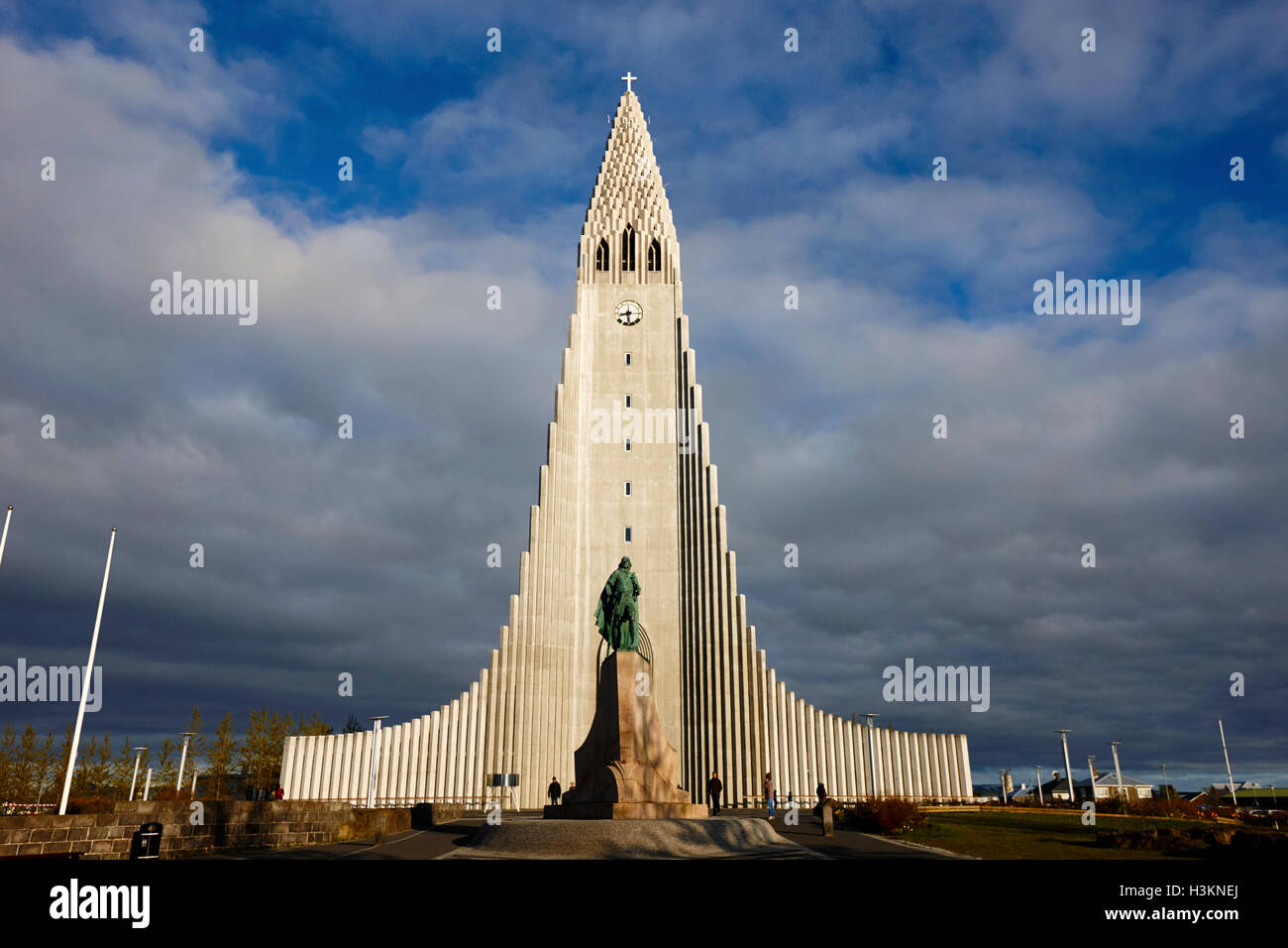 hallgrimskirkja reykjavik church of Iceland Stock Photo