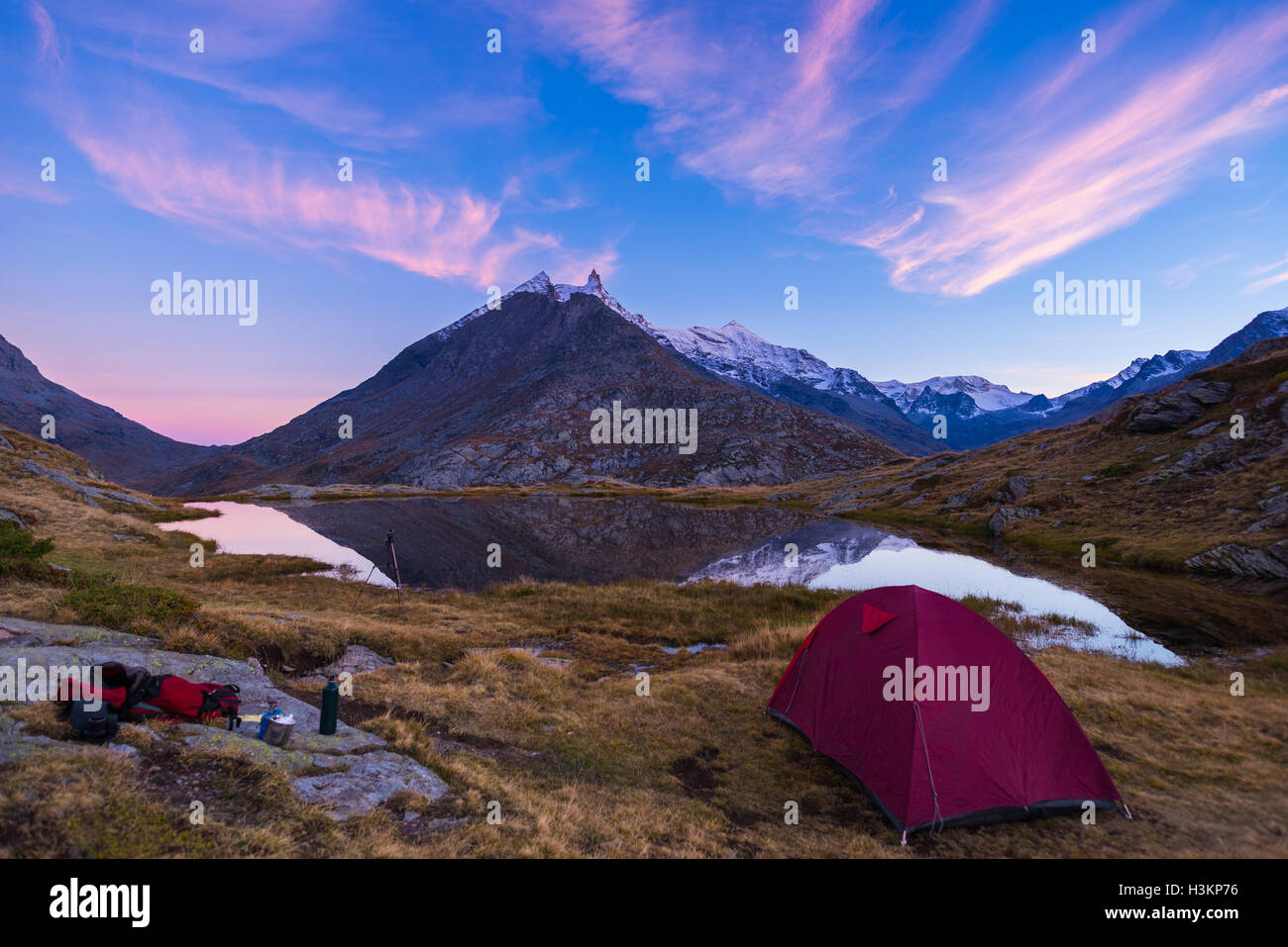 mountain alps tent