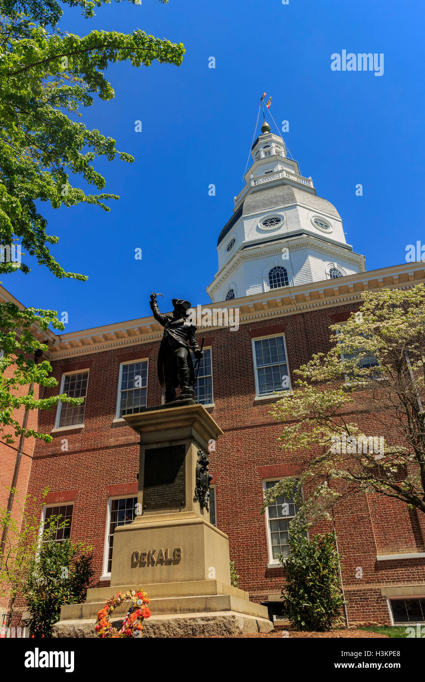 The famous Johns Hopkins University in the beautiful Baltimore, United States Stock Photo