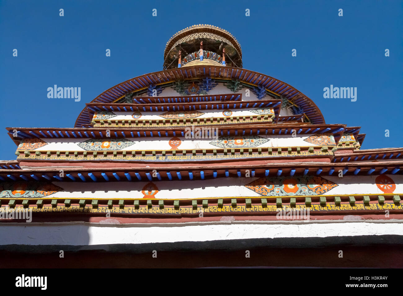 Famous Kumbum Stupa. Stock Photo