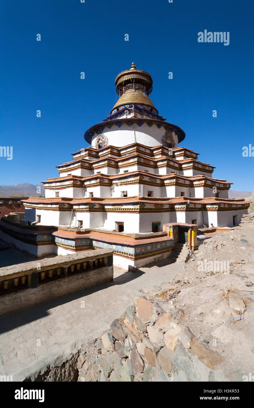Famous Kumbum Stupa. Stock Photo