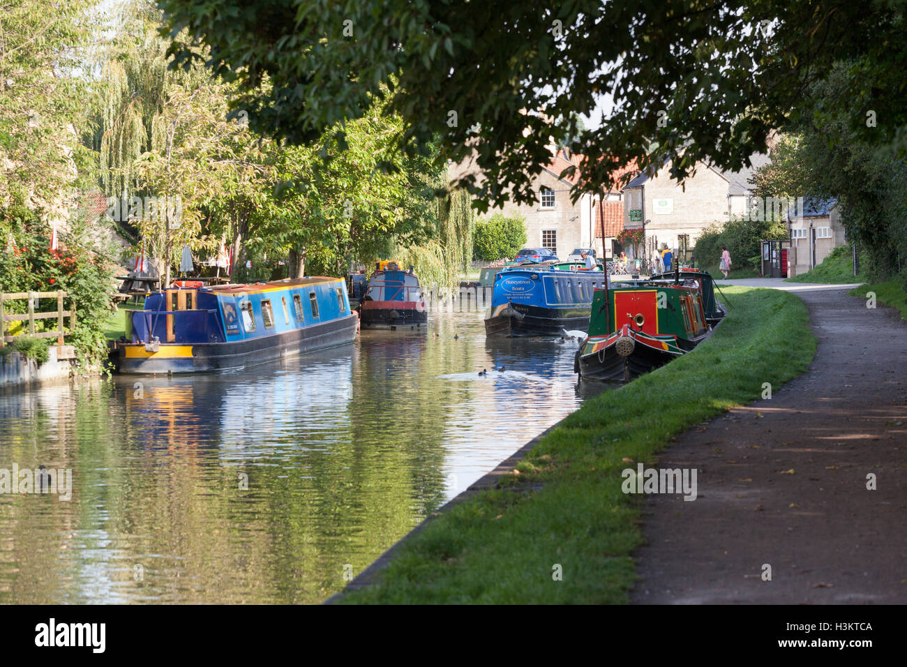 Kennet and Avon canal, Bradford on Avon, Wiltshire, England, UK Stock Photo
