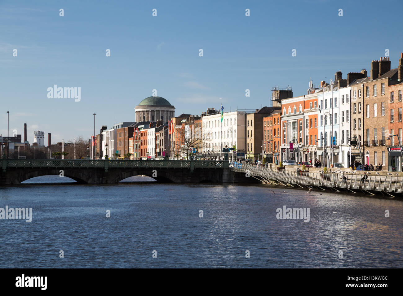 The Four Courts in Dublin City, Ireland Stock Photo