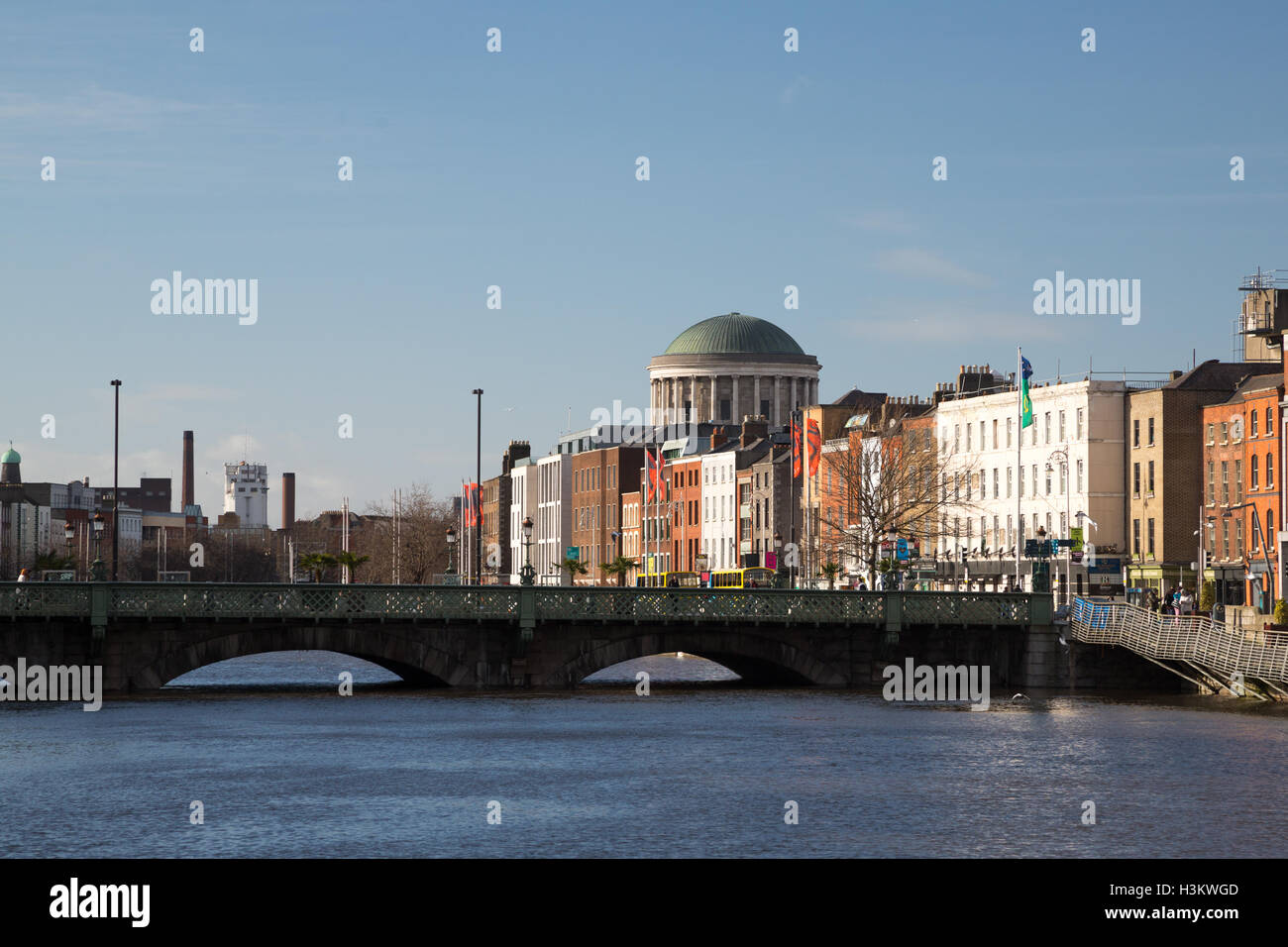 The Four Courts in Dublin City, Ireland Stock Photo
