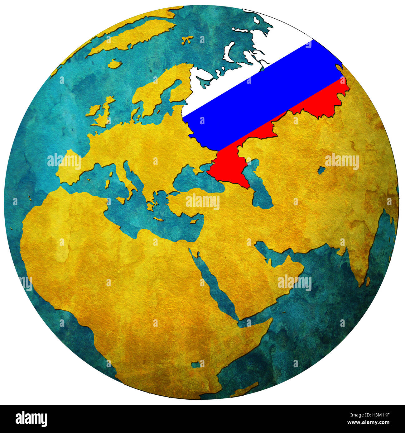 Map and flag of Russia Stock Photo - Alamy