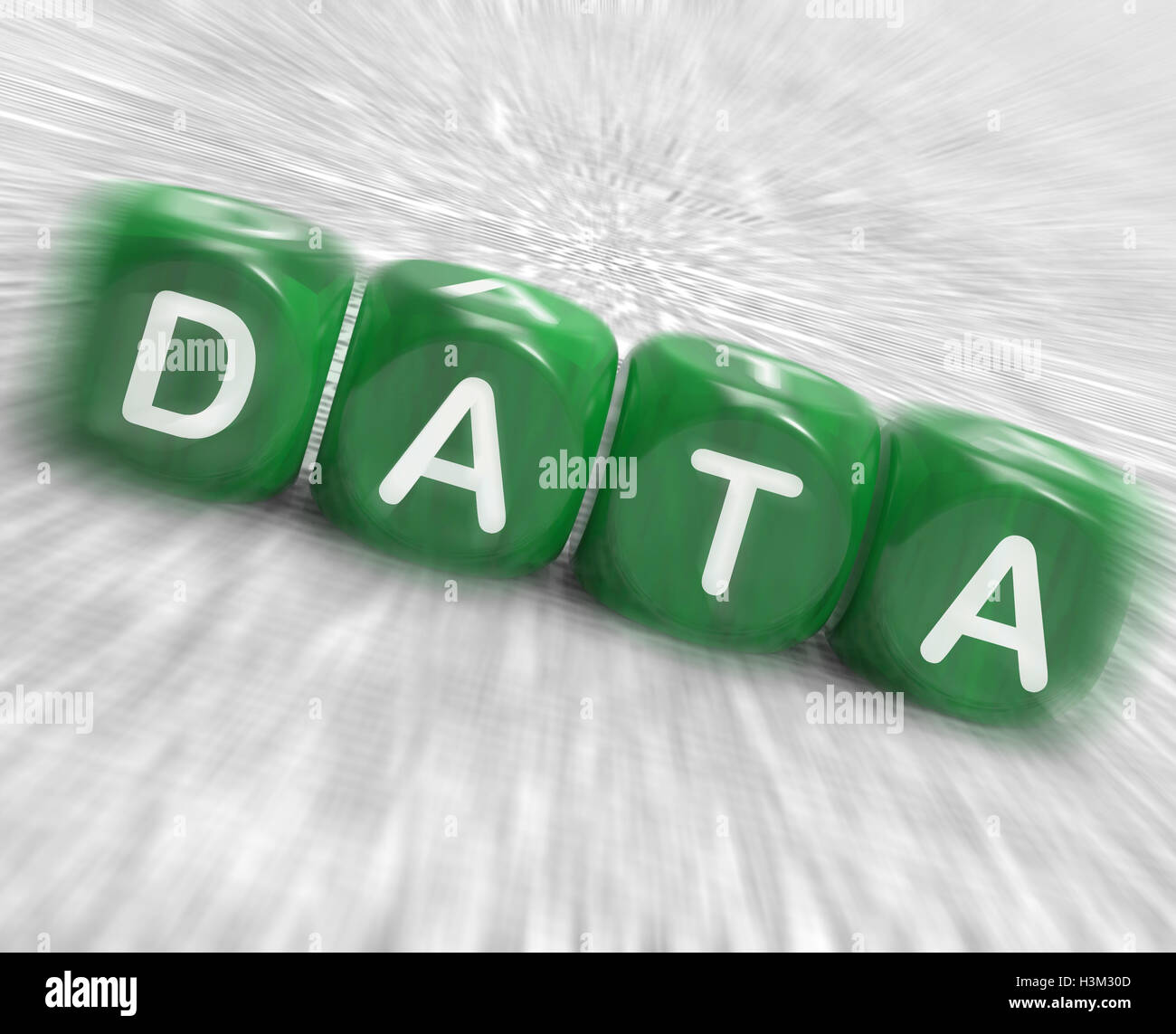 Data Dice Displays Info Statistics And Backup Stock Photo Alamy