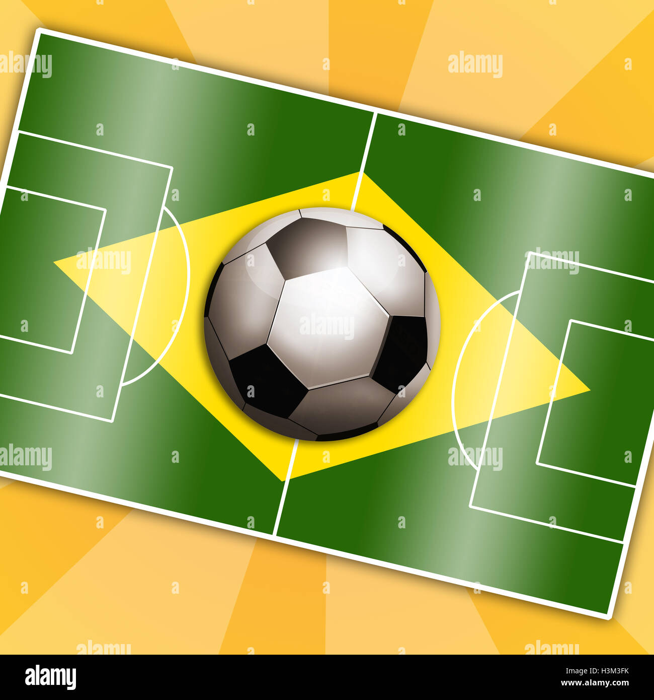 Soccer world cup in Brazil Stock Photo