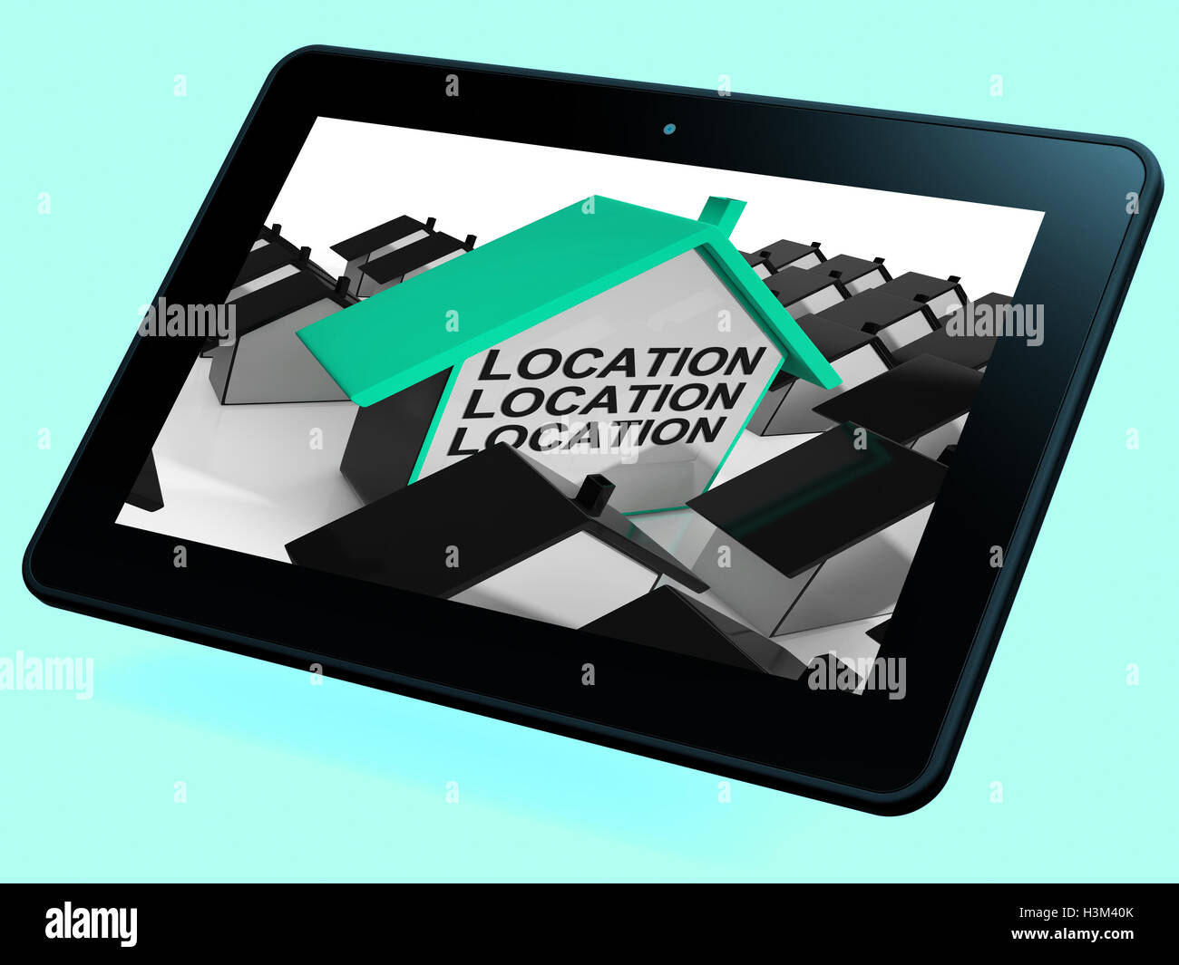Location Location Location House Tablet Means Situated Perfectly Stock ...