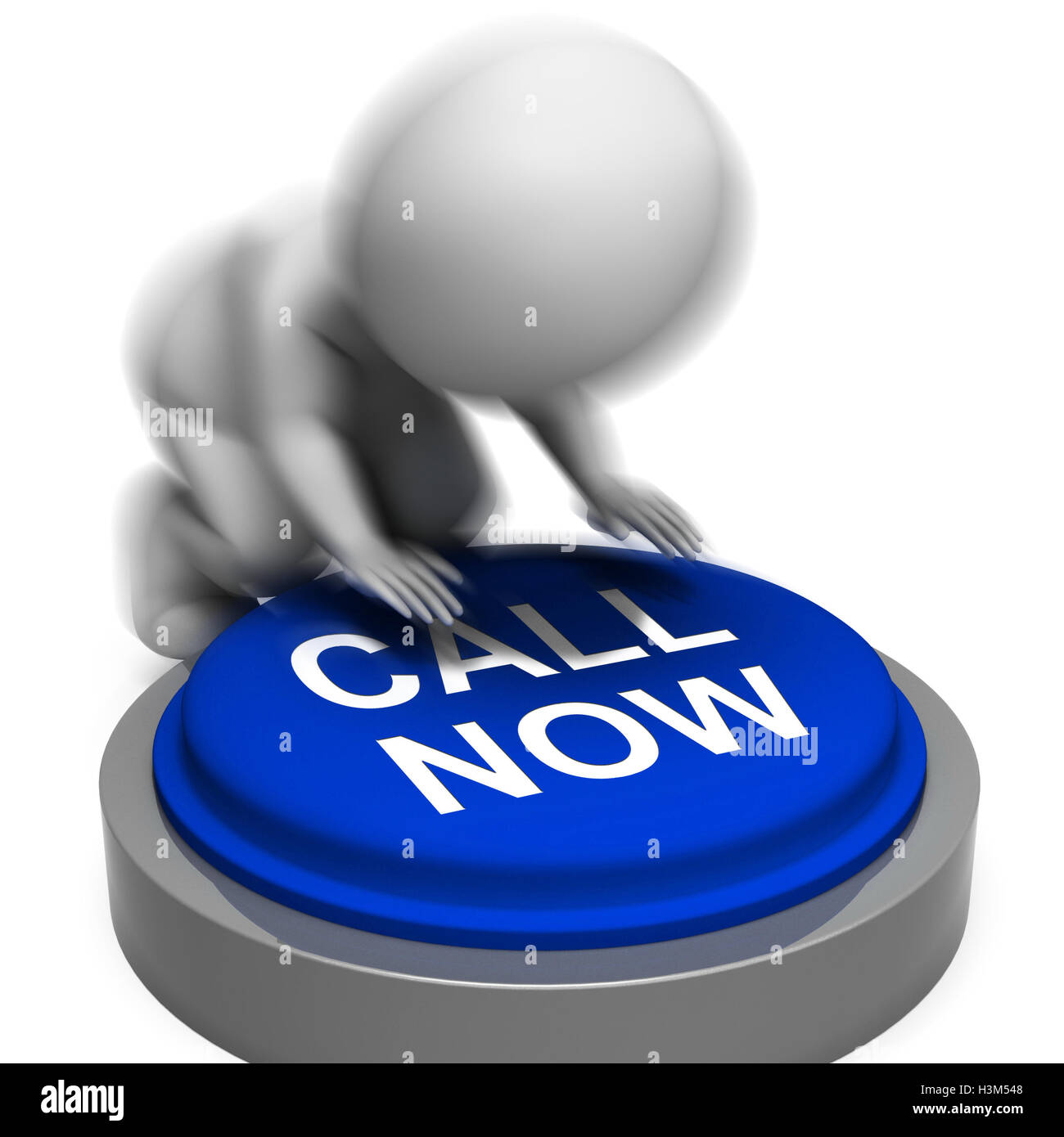 Call Now Pressed Shows Client Support  Phone Number Stock Photo