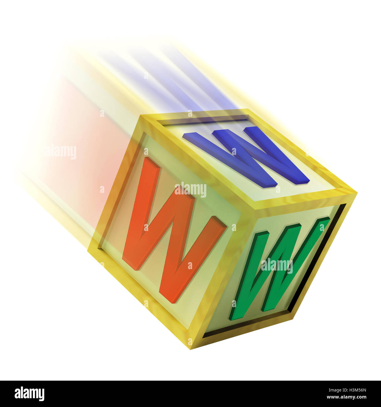 WWW Wooden Block Shows Internet Online And Webpage Stock Photo