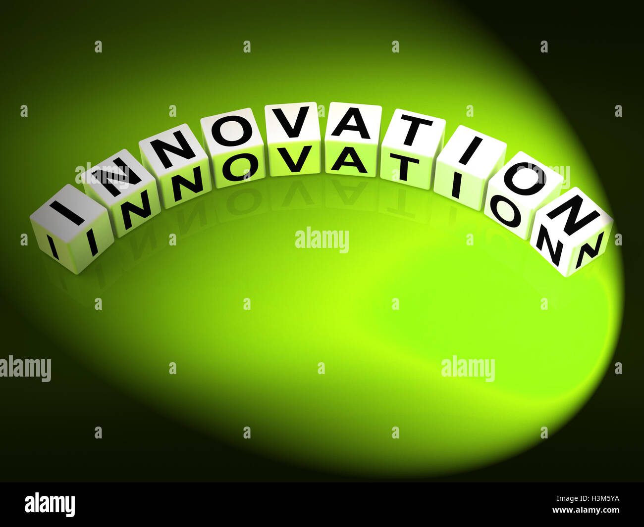 Innovation Letters Mean Improvements And New Developments Stock Photo