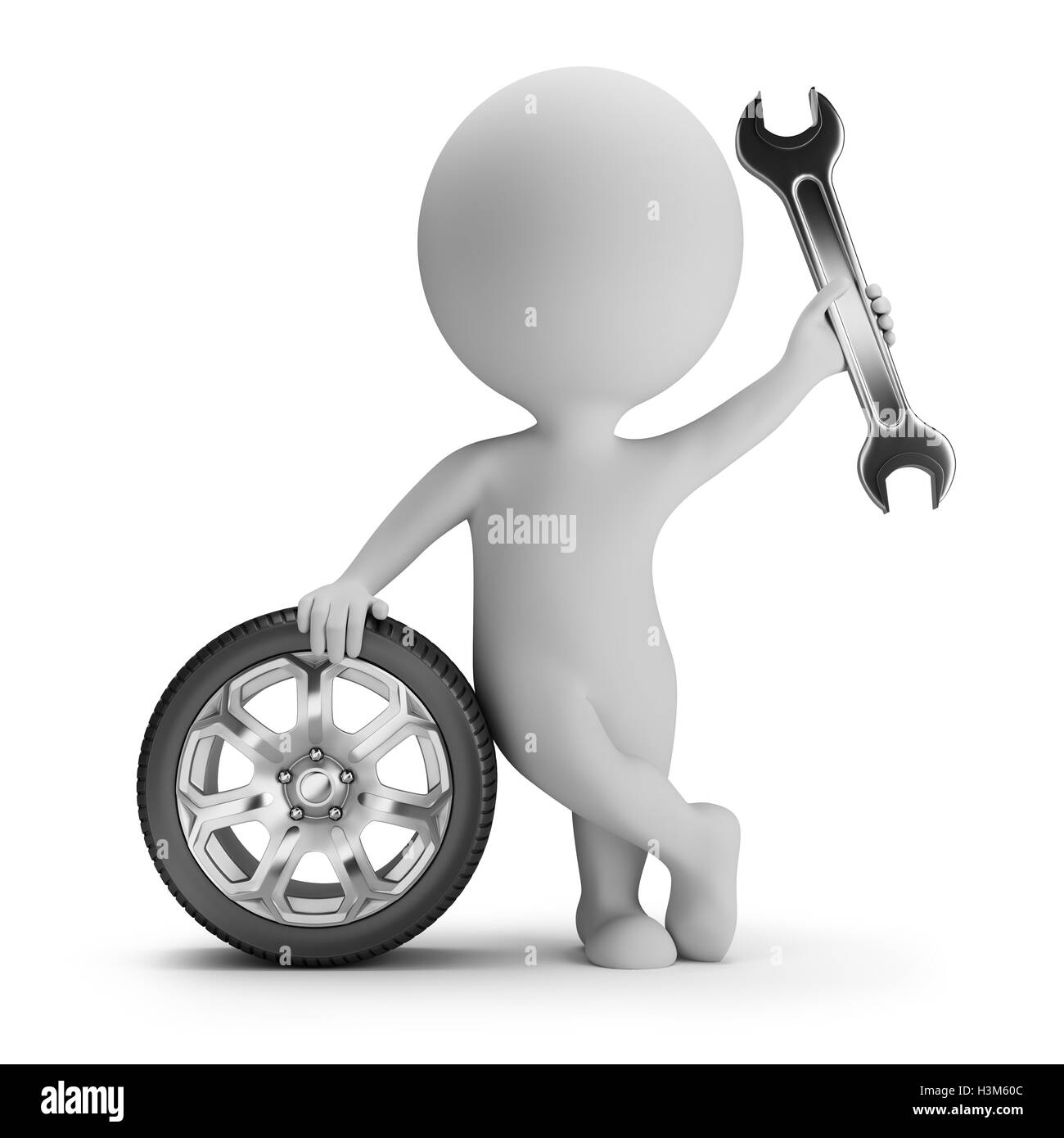 Small car garage auto mechanic Cut Out Stock Images Pictures Alamy