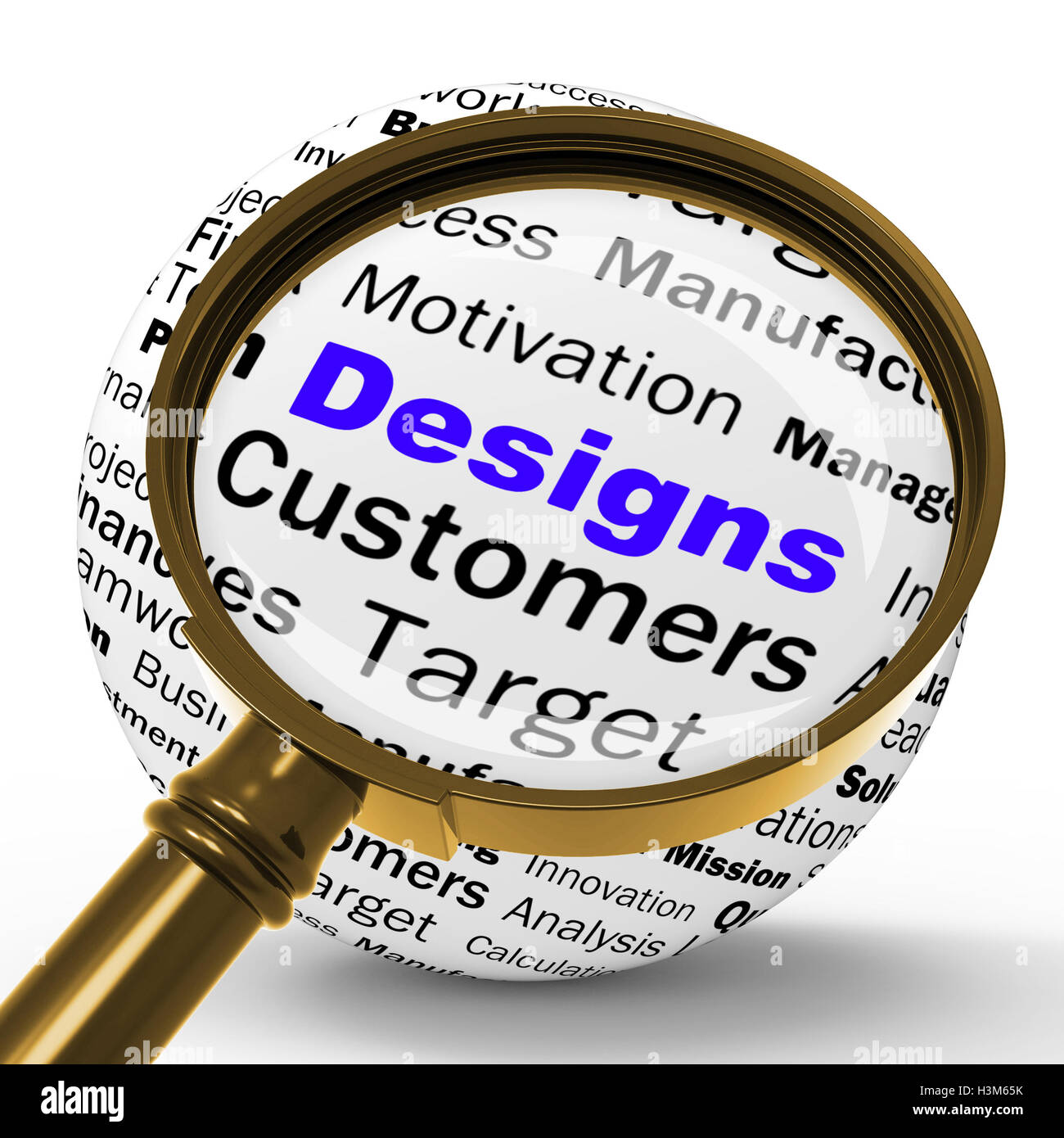 Designs Magnifier Definition Means Architecture And Patterns Des Stock