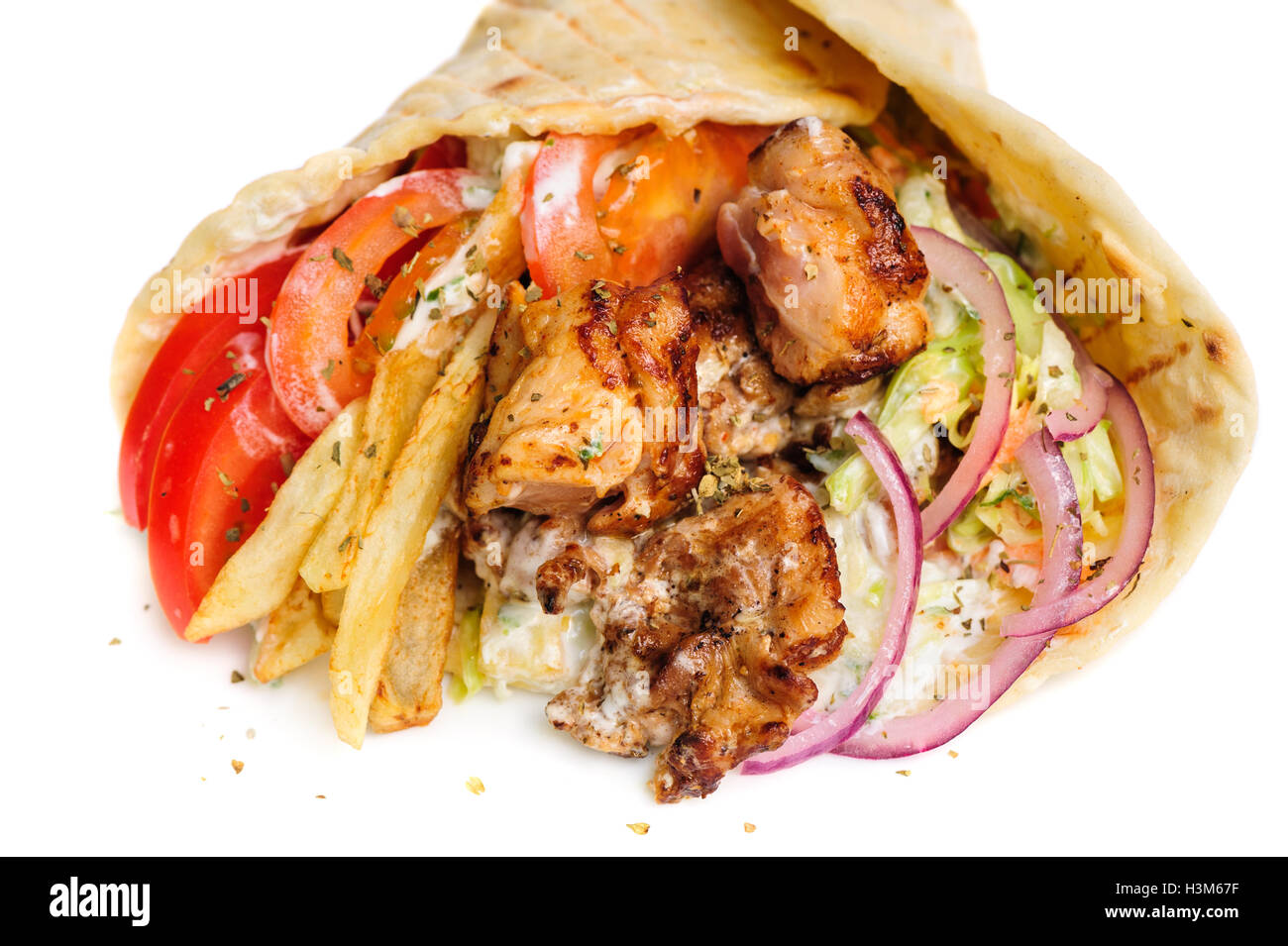 Gyros white background hi-res stock photography and images - Alamy