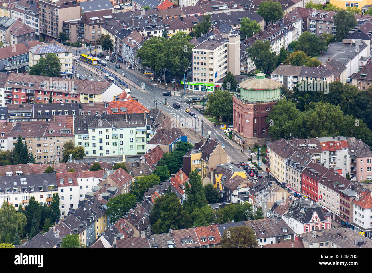 Areal view of the city of Essen Stock Photo - Alamy