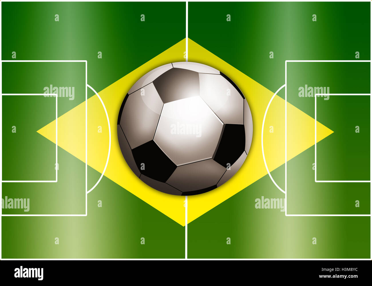 Soccer world cup in Brazil Stock Photo