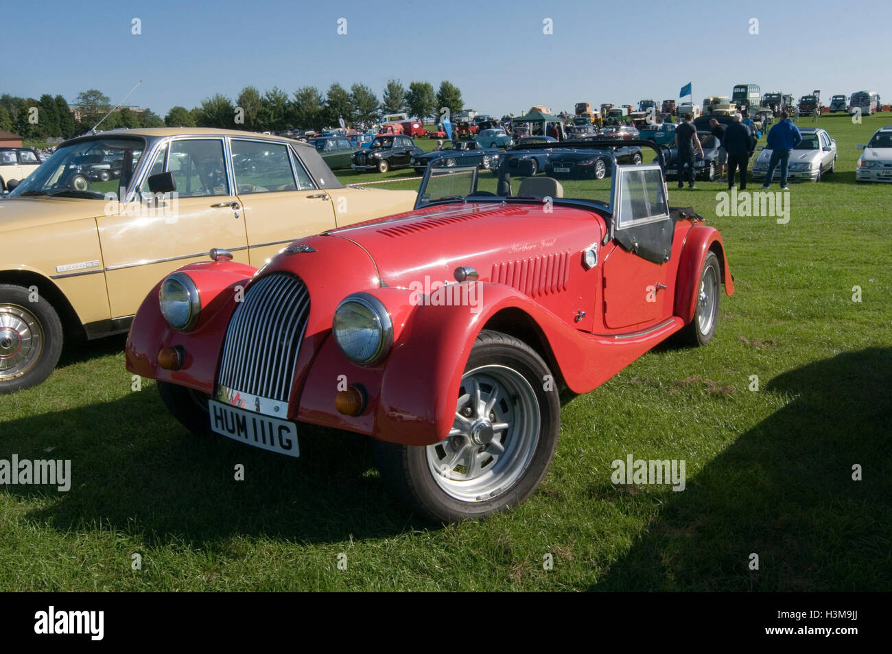 morgan traditional sportscar sports sport english Stock Photo