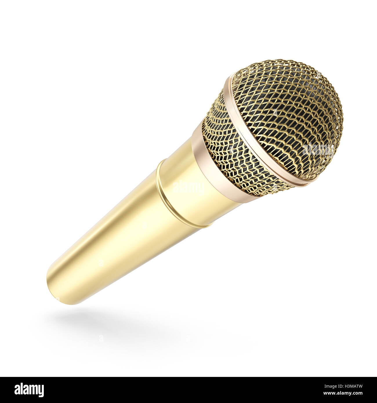 Gold microphone stand isolated hi-res stock photography and images - Alamy