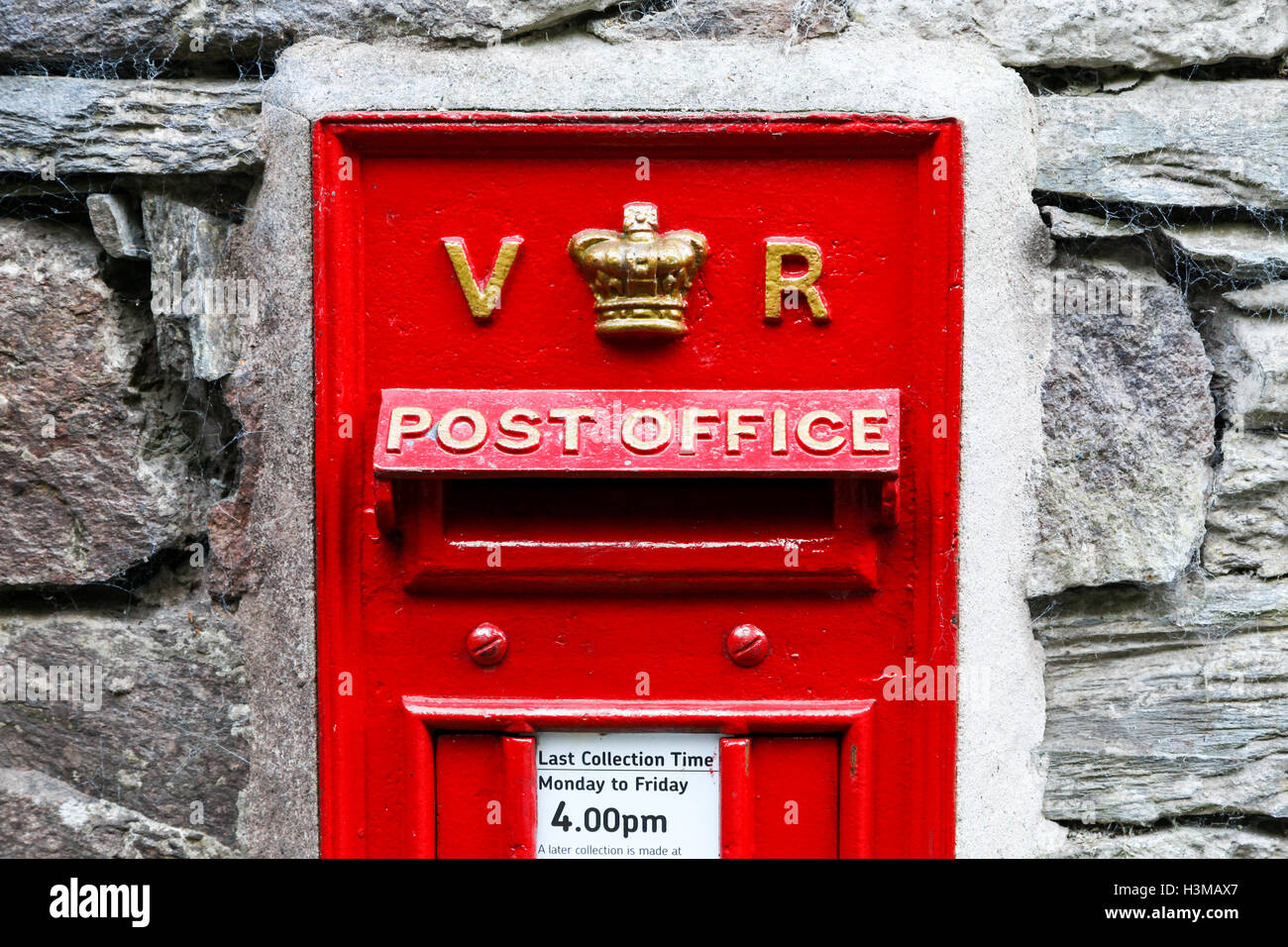 A Victorian Red Letter Box Post Box Or Mail Box Stock Photo Alamy